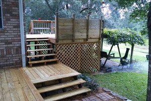 Maintaining wooden deck
