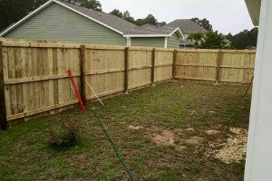 Wooden fence project 1