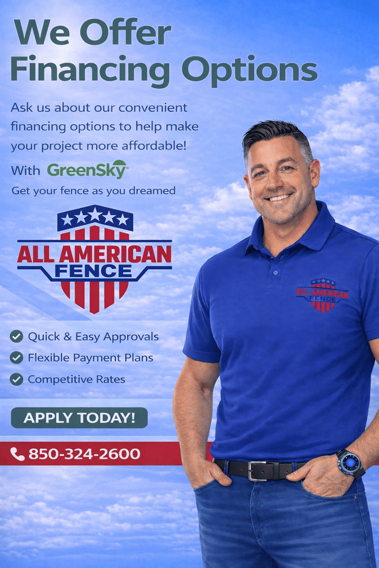 Custom wood privacy fence installation