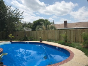 Custom Horizontal Fence Installation in Pensacola