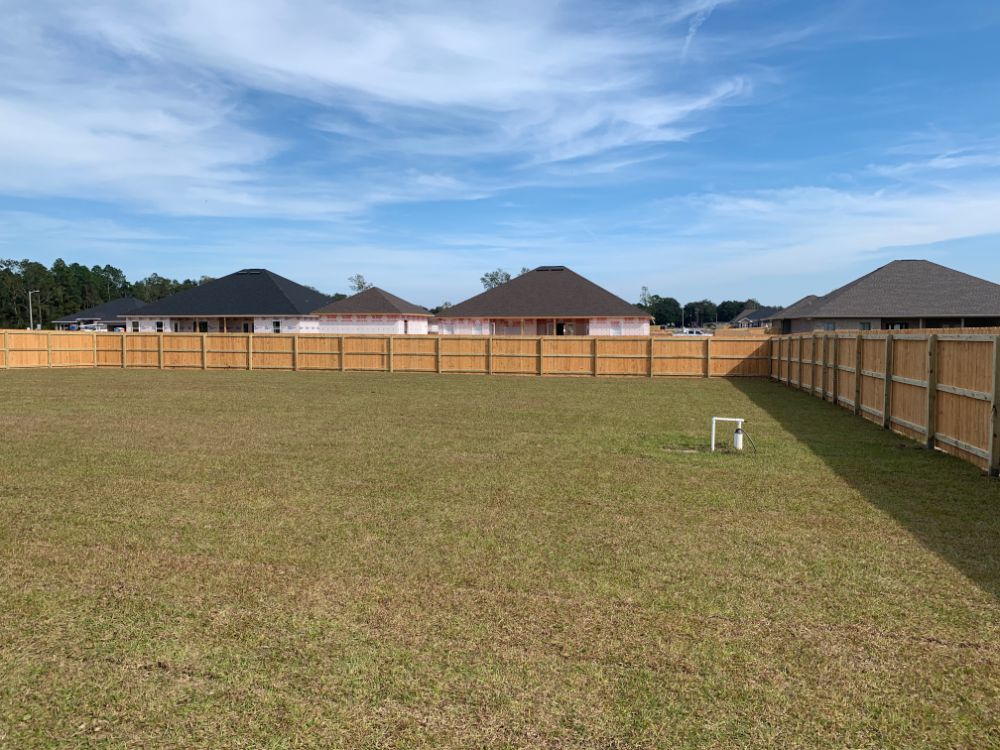 Privacy Fence with Custom Lattice Top in Pensacola, FL