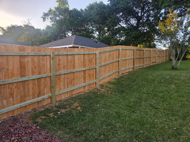 Wood Privacy with a Beautiful Custom Gate