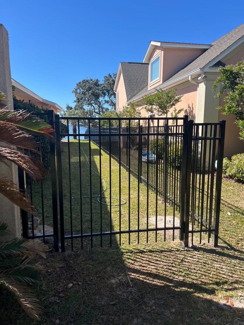 5ft 3-Rail Fence Installation in Pensacola – Perfect Backyard Solution to Preserve Lake Views