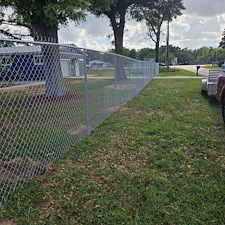 Clean Chain Link Fence with Roller Gate – Pensacola, FL 0