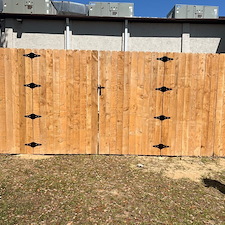 Dual-Style Security Fence Installation – Palafox, Pensacola 2