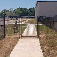 Dual-Style Security Fence Installation – Palafox, Pensacola 5