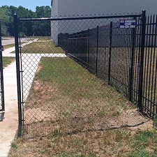 Dual-Style Security Fence Installation – Palafox, Pensacola 6