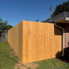 7ft Wood Privacy Fence Installed in Pace, FL 1