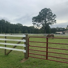 Horse Fence Build in Cantonment, FL 5