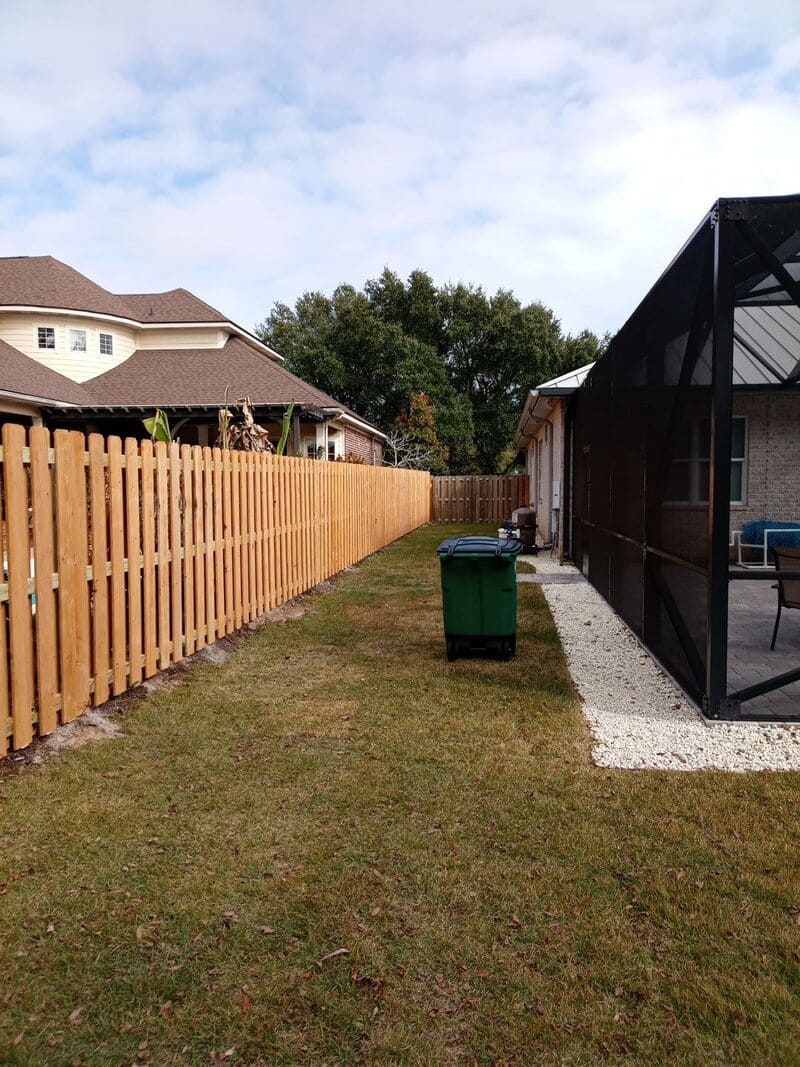 Superior Fence Installation for Two Happy Neighbors in Pensacola