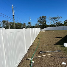 Vinyl Fence Installation by All American Fence in Florida 1