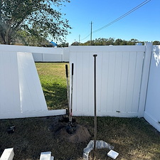 Vinyl Fence Installation by All American Fence in Florida 4